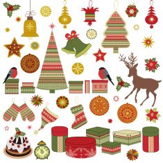 Christmas retro icons N3