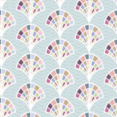 Abstract seamless pattern with shell N2