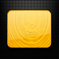 Technological black background with holes and a wooden plate N2