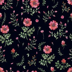 flowers watercolor pattern