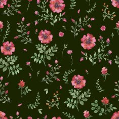 flowers watercolor pattern N2