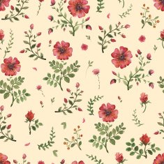flowers watercolor pattern N4