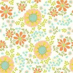 Spring summer floral seamless tile