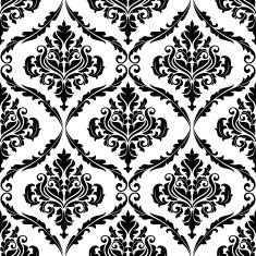 Ornate floral arabesque decorative pattern
