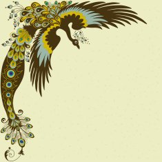 Peacock card N5