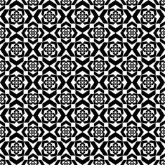 Black and white geometric seamless pattern abstract background N31