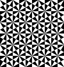 Black and white geometric seamless pattern with triangle