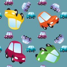 Vector baby toy cars seamless pattern N4