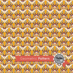 Colored rhombuses with fancy pattern