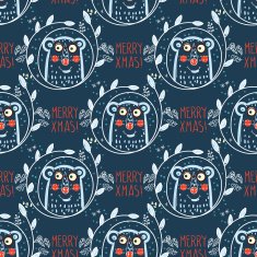 Christmas pattern with polar bears N2
