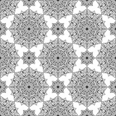 Vector pattern with mandalas
