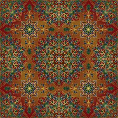 Rich ornamental ethnic pattern