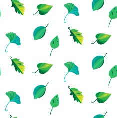 Vintage leaves seamless pattern
