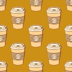 Sketch take away coffee