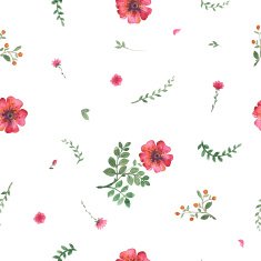 flowers watercolor pattern N10