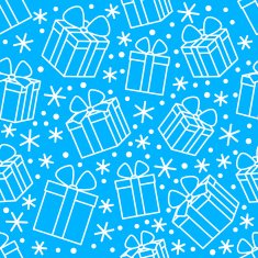 Seamless pattern with gift boxes N8