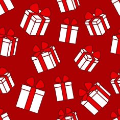 Seamless pattern with gift boxes N9