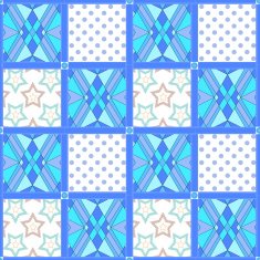 Patchwork seamless pattern ornament dotted background