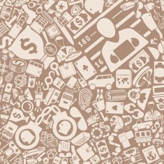 vector background of the crime icons