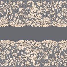 White Lace Horizontal Seamless Pattern