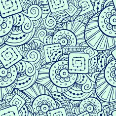 Abstract shapes seamless pattern N4