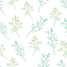 Watercolor flower seamless pattern N6