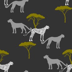Seamless pattern with savanna animals-05 N2