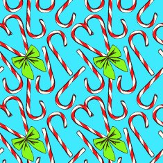 Sketch Chrismas candy with bow