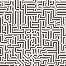 Vector seamless pattern in the form of a labyrinth N5