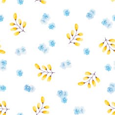 Watercolor floral pattern N27