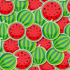 Seamless Pattern Background from watermelon Vector Illustration N3