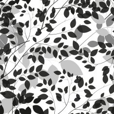 Beautiful Tree Silhouette Seamless Pattern Background Vector Ill