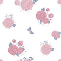 Seamless texture with asters N24