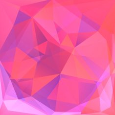 abstract background consisting of pink orange violet triangles