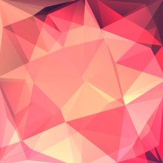 abstract background consisting of pink orange triangles