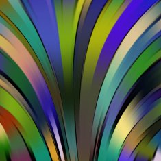 Colorful smooth green blue lines background N2