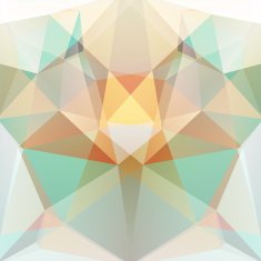 abstract background consisting of yellow beige green triangles