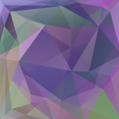 abstract background consisting of green purple triangles