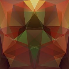 abstract background consisting of triangles brown green colors