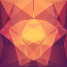 abstract background consisting of yellow orange purple triangle