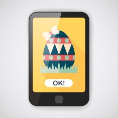 easter egg flat icon with long shadow eps10 N25