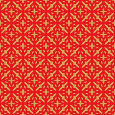 Golden seamless Chinese style cross geometry pattern background
