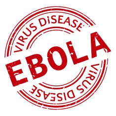 Red stamp with Ebola concept text on white background N3
