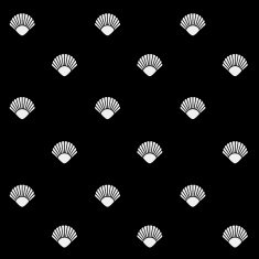 Geometric simple monochrome minimalistic vector holiday pattern shell N4