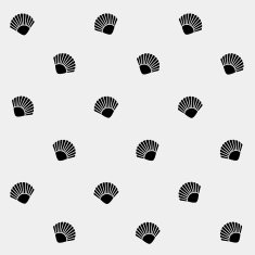 Geometric simple monochrome minimalistic vector holiday pattern shell N7