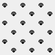 Geometric simple monochrome minimalistic vector holiday pattern shell N8