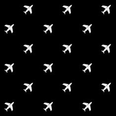 Geometric simple monochrome minimalistic vector holiday pattern planes N2