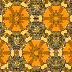 Lace floral colorful ethnic ornament N8