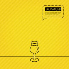 Wine glass icon Goblet sign