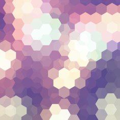 abstract background consisting of white pink purple gray hexagons